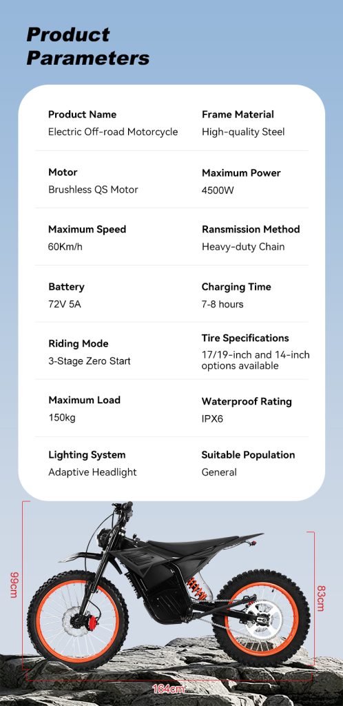K2 Off-Road Electric Motorcycle